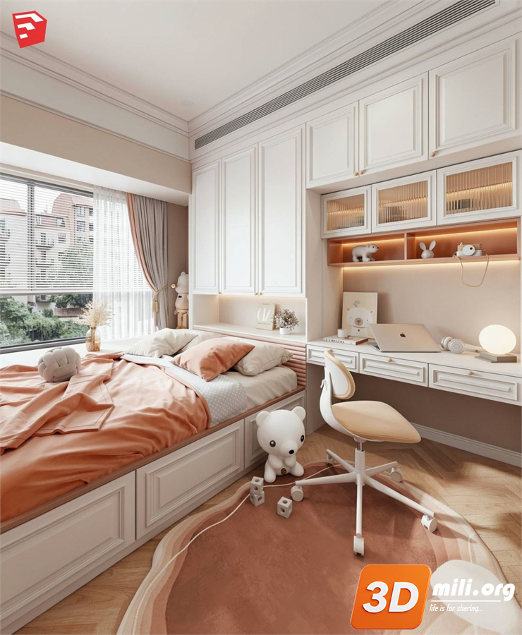 Children Room Scenes  Skp FIles 